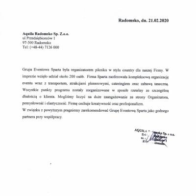 Aquila Referencje