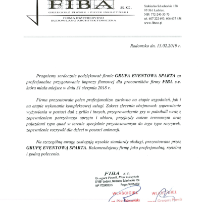 Fiba Referencje