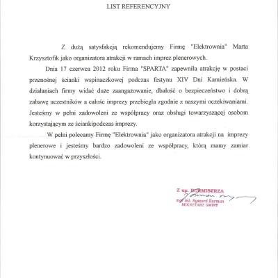 Referencje Elektrownia Kamiensk