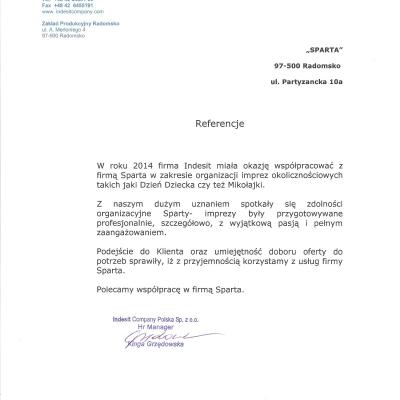 Referencje Indesit