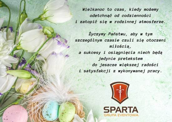 SPARTA KARTKA WIELKANOCNA 2023