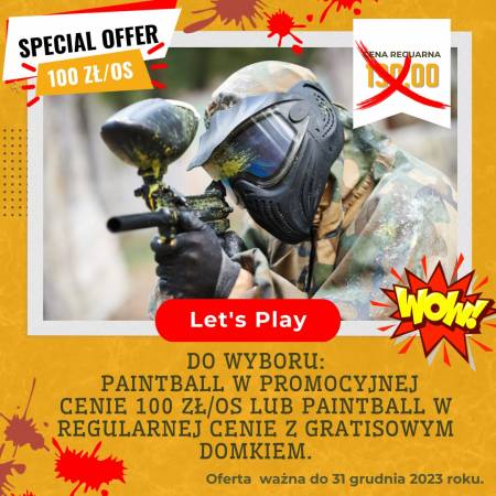 SPARTA PROMOCJA PAINTBALL