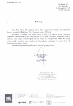 referencje auto partner
