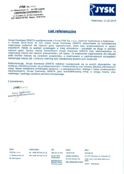 referencje jysk
