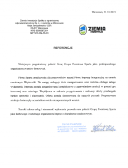 ziemia inwestycje referencje