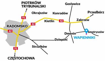 mapa dojazdu 